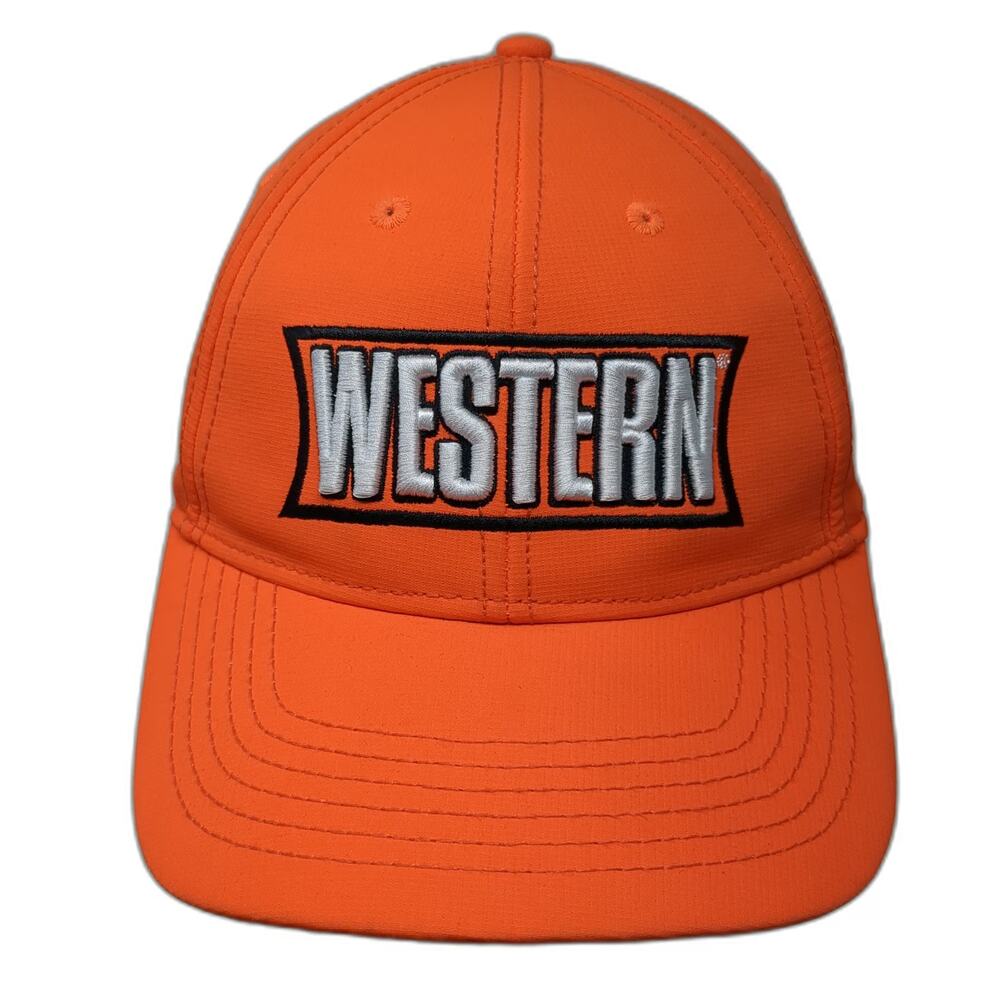 Western Star Trucks Baseball Cap Orange One Size Strapback Embroidered Logo Hat